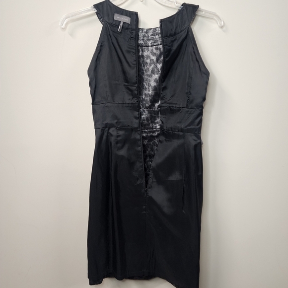 Black and Gray Loepard Print Sleeveless Kristen Davis Midi Dress Size 2 - Picture 6 of 8